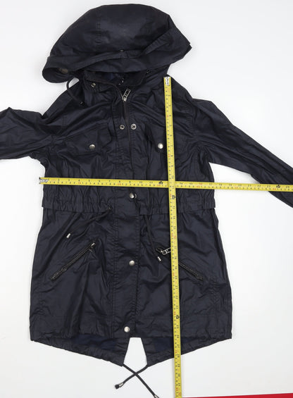 Womens UK Size 6 Atmosphere Black Parka Coat