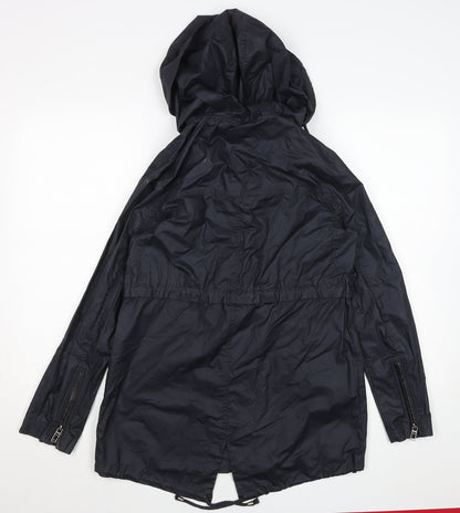 Womens UK Size 6 Atmosphere Black Parka Coat