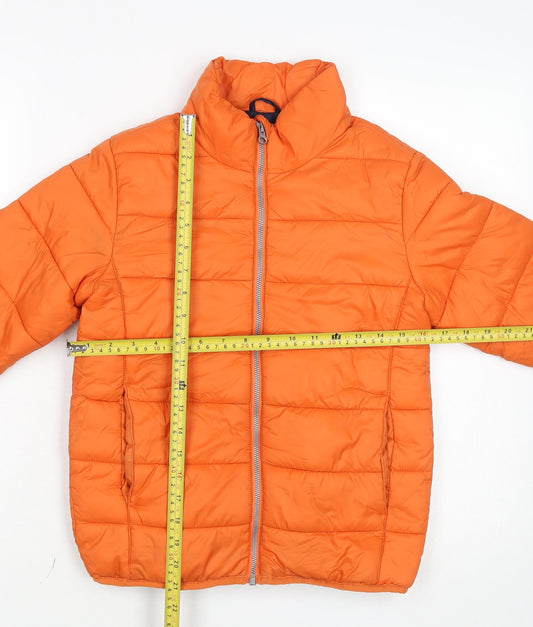 Boys UK Size 11 Years Pepperts Orange Puffer Jacket
