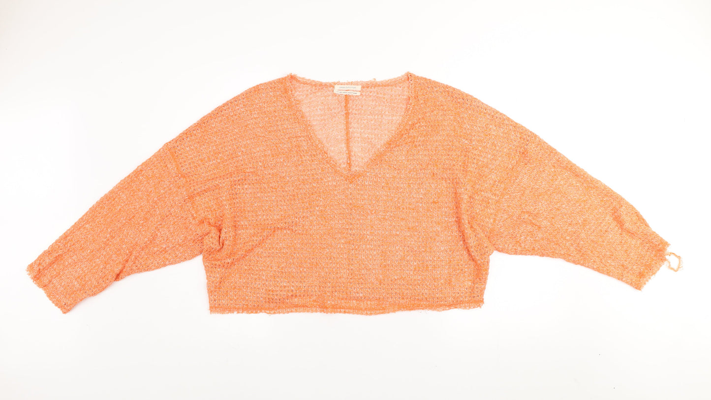 Womens UK Size L Urban Outfitters Orange Pullover Jumper
