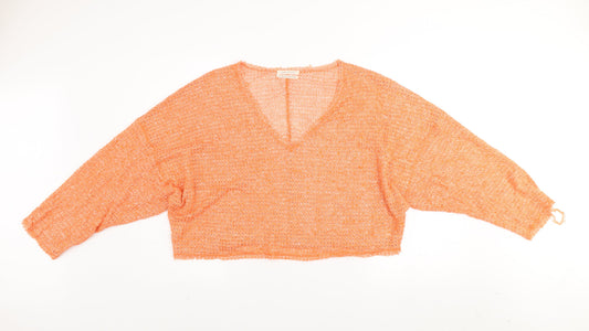 Womens UK Size L Urban Outfitters Orange Pullover Jumper