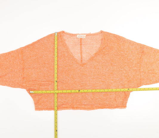 Womens UK Size L Urban Outfitters Orange Pullover Jumper