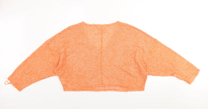 Womens UK Size L Urban Outfitters Orange Pullover Jumper