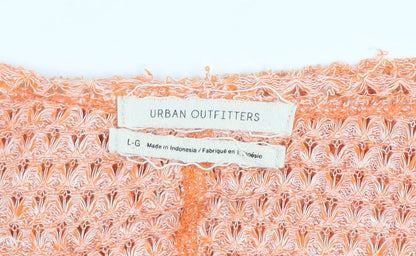 Womens UK Size L Urban Outfitters Orange Pullover Jumper