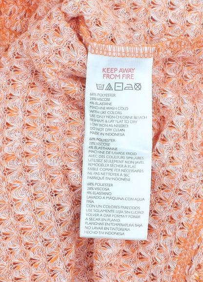 Womens UK Size L Urban Outfitters Orange Pullover Jumper