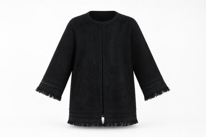 Womens UK Size XS Zara Black Overcoat