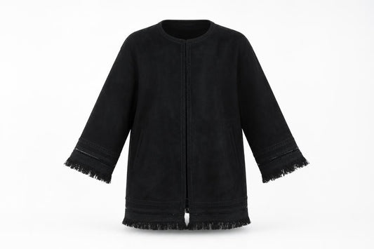 Womens UK Size XS Zara Black Overcoat