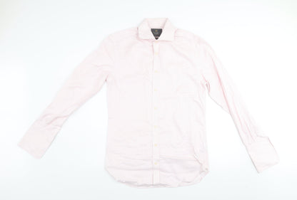 Mens UK Collar Size 14.5 Marks and Spencer Smart Pink  Dress Shirt