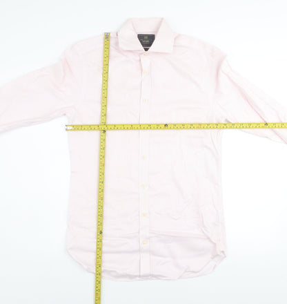 Mens UK Collar Size 14.5 Marks and Spencer Smart Pink  Dress Shirt