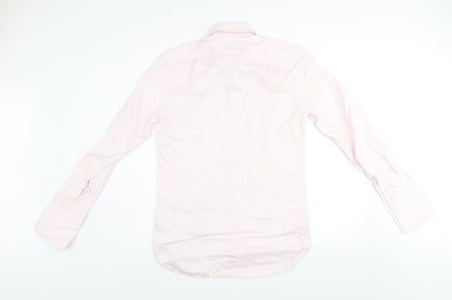 Mens UK Collar Size 14.5 Marks and Spencer Smart Pink  Dress Shirt