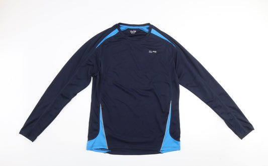 Dunnes Stores XLR8 Men's Blue Long Sleeve Athletic Running Top Size M