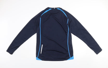 Dunnes Stores XLR8 Men's Blue Long Sleeve Athletic Running Top Size M