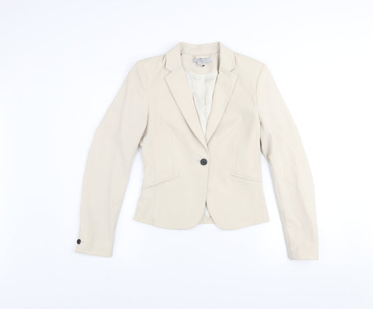 Womens UK Size 4 H&M Regular Beige Blazer