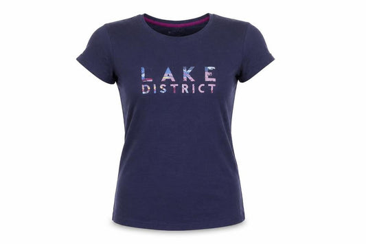 Womens UK Size 8 Mountain Warehouse Blue Basic T-Shirt