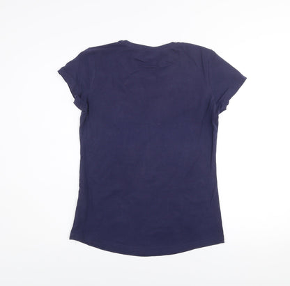 Mountain Warehouse Womens Blue Crew Neck Quick Dry T-Shirt UK 8