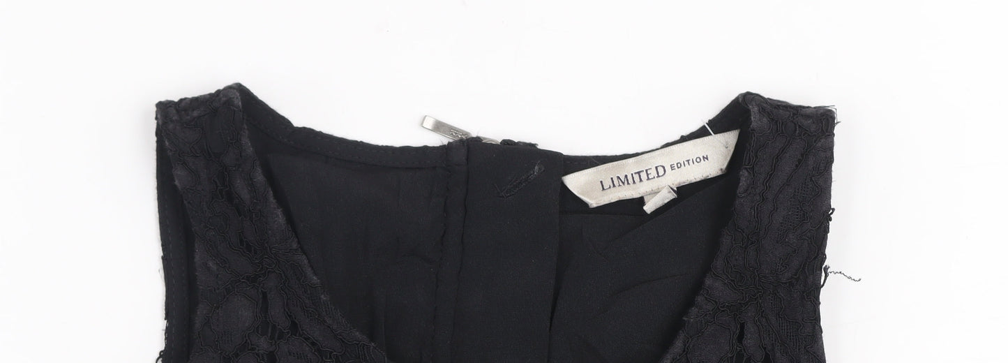 Marks and Spencer Women’s Black Lace A-Line Dress Size 8