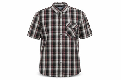 Avenue Men's Multicoloured Plaid Cotton Short Sleeve Button-Up Shirt M