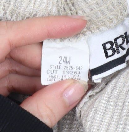 Womens UK Size 24 Briggs New York Relaxed Fit CasualTravel Beige Trousers
