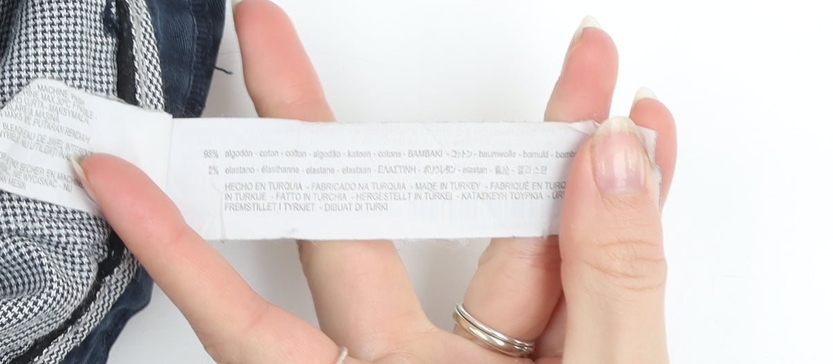 Zara Man Blue Slim Fit Chino Trousers Men’s 34W 32L Cotton Blend