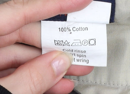 Oakman Men's Brown Chino Trousers 36R 100% Cotton Straight Leg