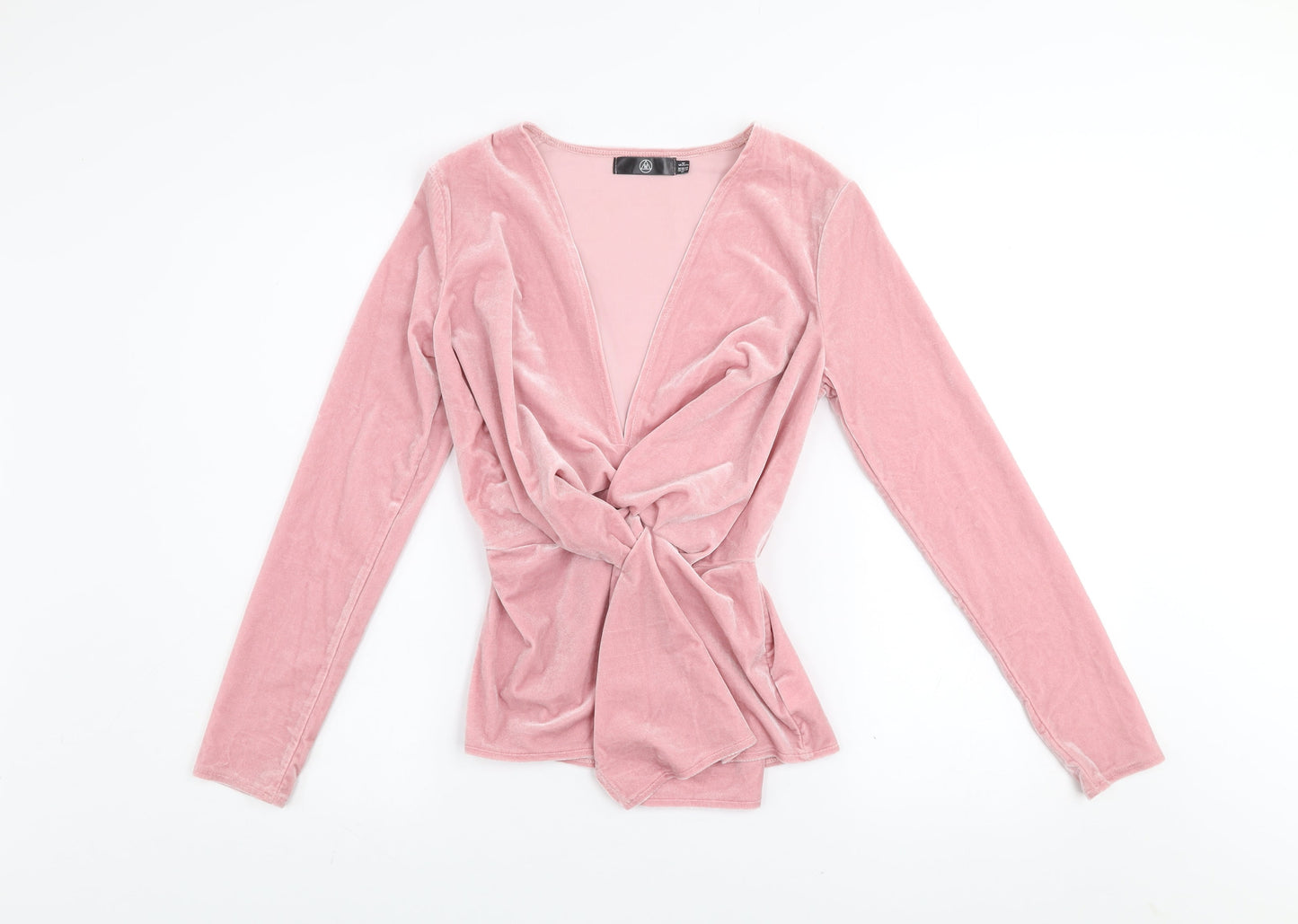 Womens UK Size 6 Motel Pink Wrap Blouse