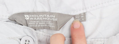 Mountain Warehouse Women’s Grey Capri Trousers Size 10 Lightweight Casual