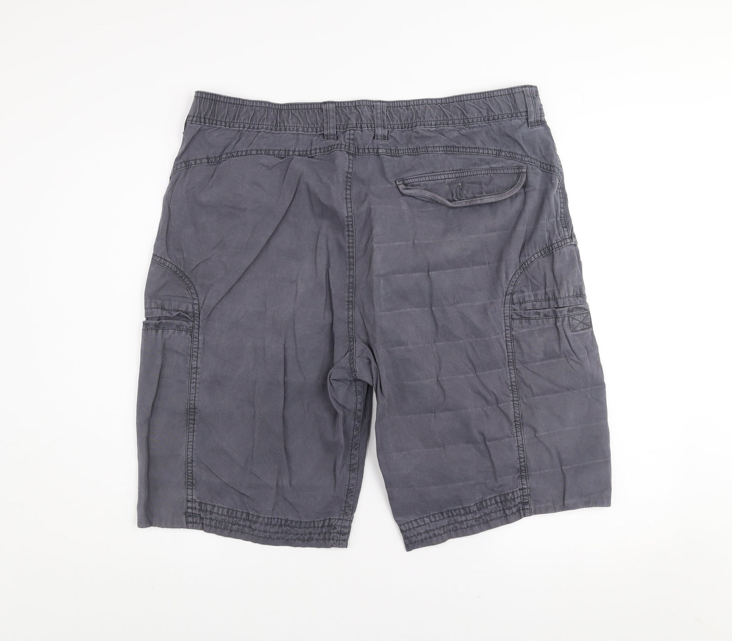 Weird Fish Men's Grey 38 Cargo Shorts Cotton Casual Wear