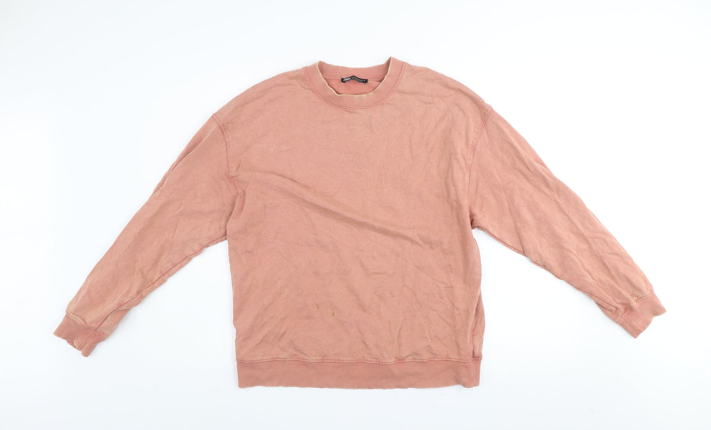 Womens UK Size M Zara Pink Pullover Sweatshirt