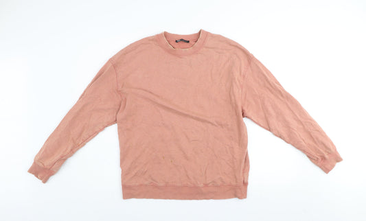 Womens UK Size M Zara Pink Pullover Sweatshirt
