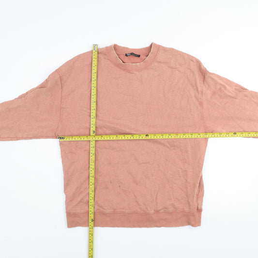 Womens UK Size M Zara Pink Pullover Sweatshirt
