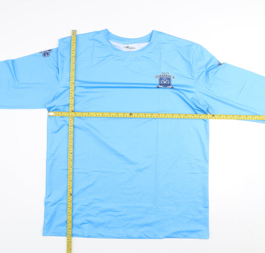 Eupro Men's Blue Long Sleeve Fishing Quick Dry Activewear T-Shirt XL
