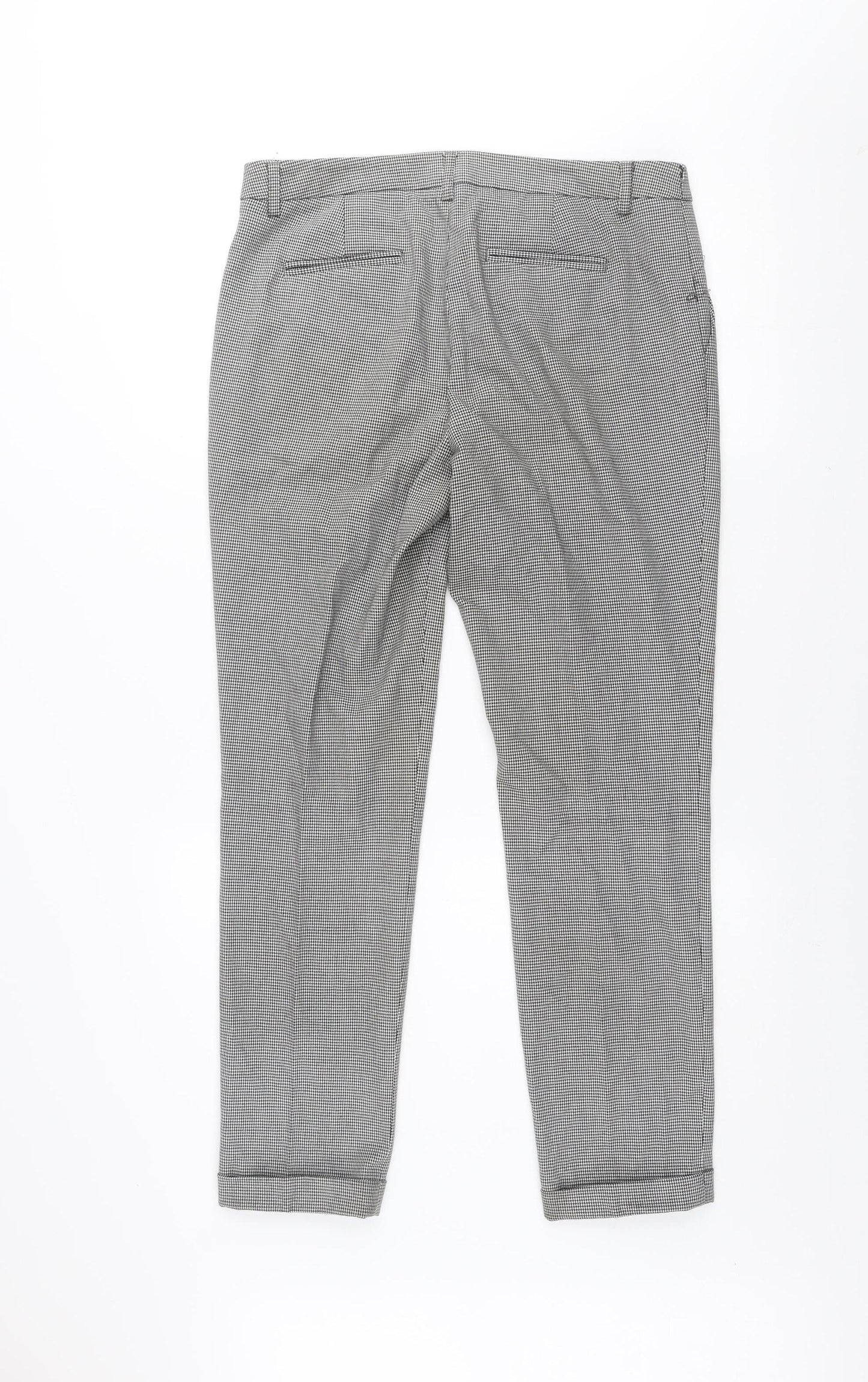 Womens UK Size 10 Adrienne Vittadini Slim Fit Chino Grey Trousers