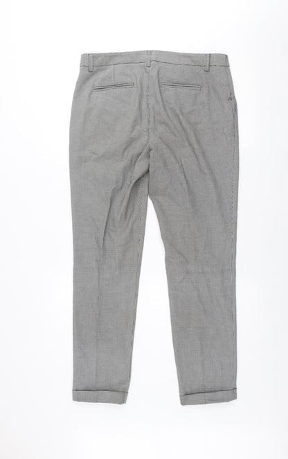 Womens UK Size 10 Adrienne Vittadini Slim Fit Chino Grey Trousers