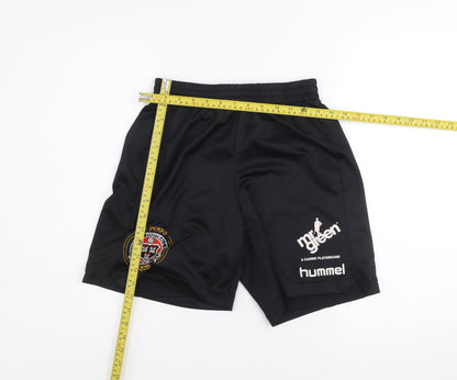 Hummel Men’s Black Athletic Football Shorts Size S Polyester