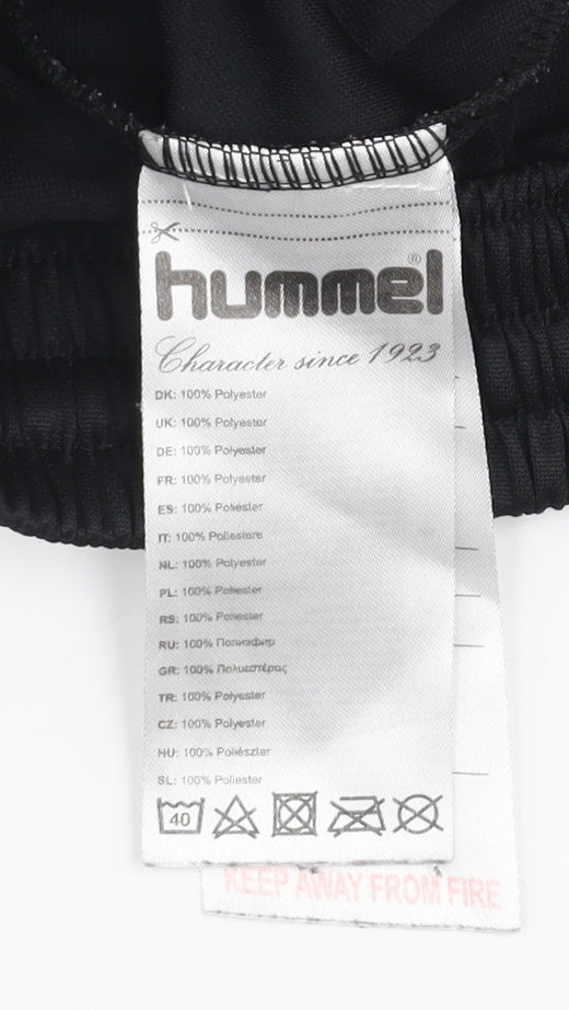 Hummel Men’s Black Athletic Football Shorts Size S Polyester