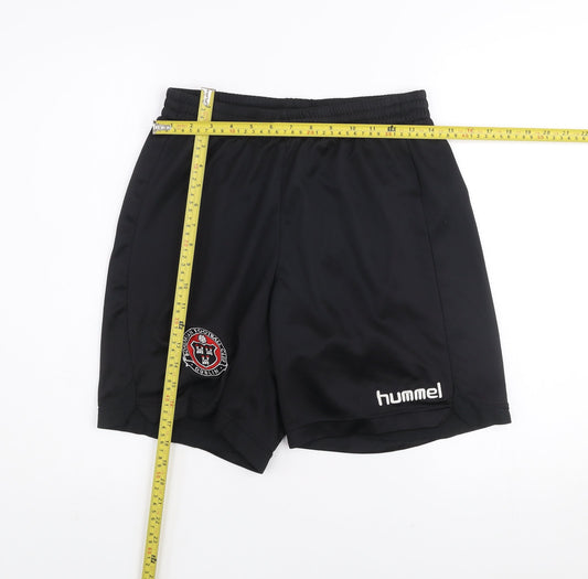 Hummel Mens Black M Athletic Football Shorts Breathable Quick Dry