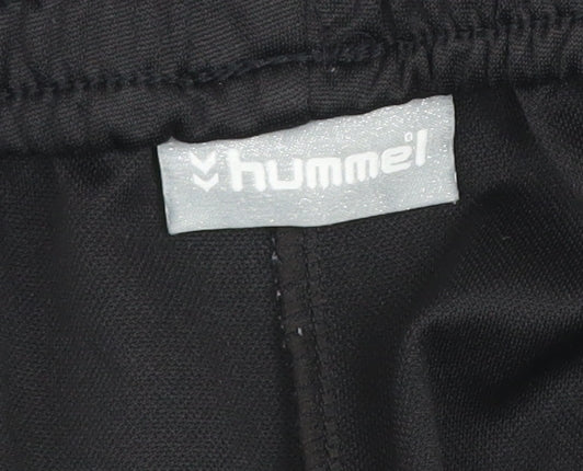Hummel Mens Black M Athletic Football Shorts Breathable Quick Dry