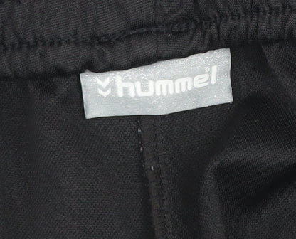 Hummel Mens Black M Athletic Football Shorts Breathable Quick Dry
