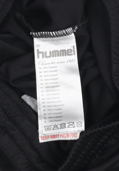 Hummel Mens Black M Athletic Football Shorts Breathable Quick Dry
