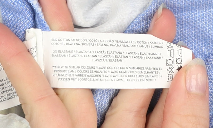 Denim Co. Men's Blue Chino Shorts Size W36 Casual Cotton Stretch