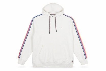 Womens UK Size L Tommy Hilfiger Denim White Pullover Hoodie
