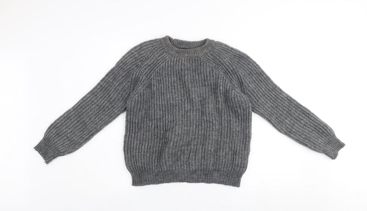 Womens UK Size S Zara Grey Pullover Jumper