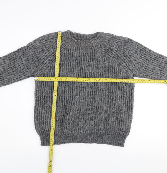 Womens UK Size S Zara Grey Pullover Jumper