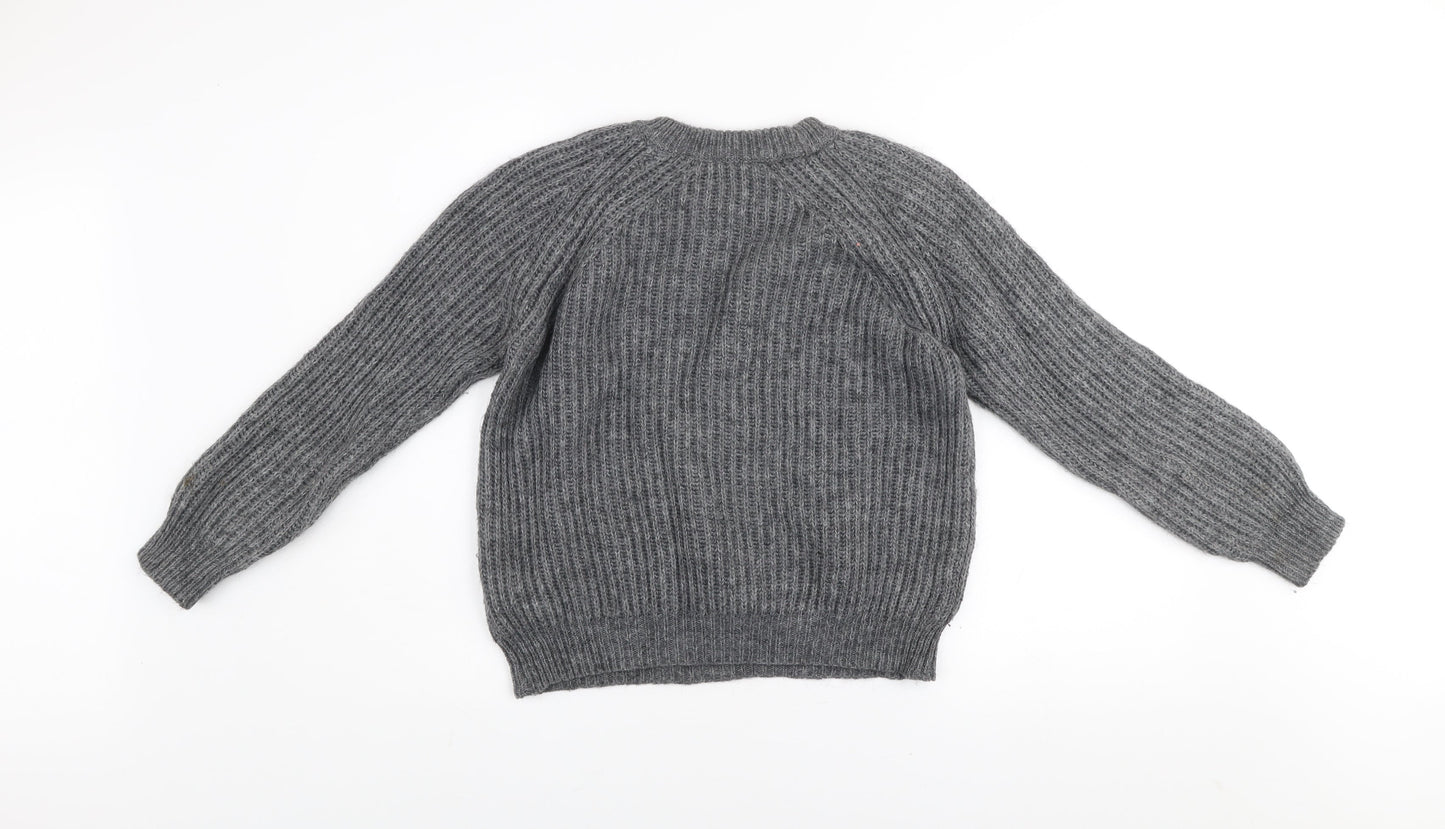 Womens UK Size S Zara Grey Pullover Jumper