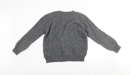 Womens UK Size S Zara Grey Pullover Jumper