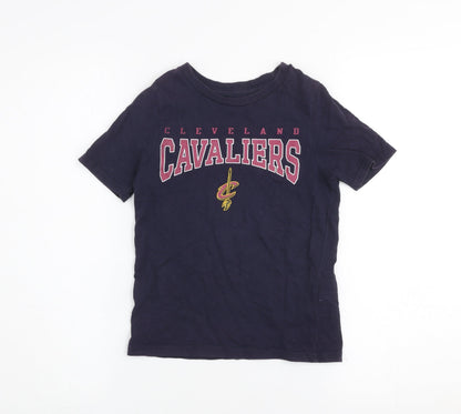 Boys UK Size 6-7 Years NBA Blue Basic T-Shirt