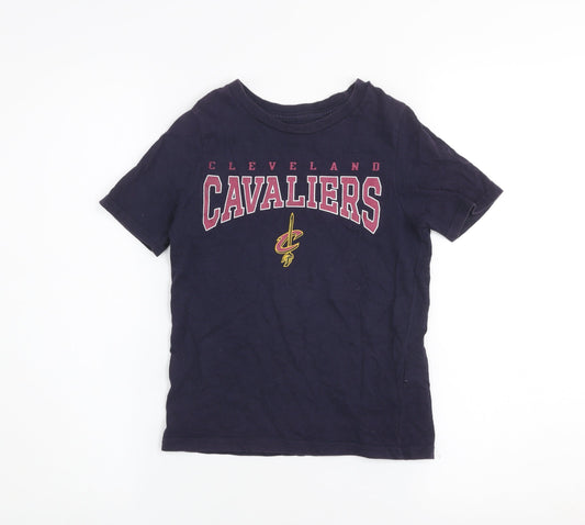 Boys UK Size 6-7 Years NBA Blue Basic T-Shirt