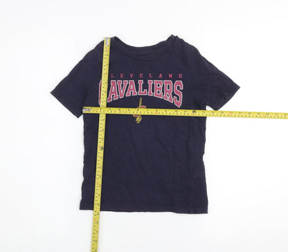 Boys UK Size 6-7 Years NBA Blue Basic T-Shirt