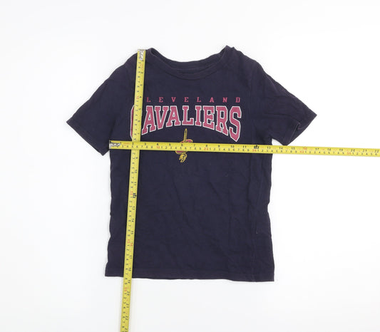 Boys UK Size 6-7 Years NBA Blue Basic T-Shirt