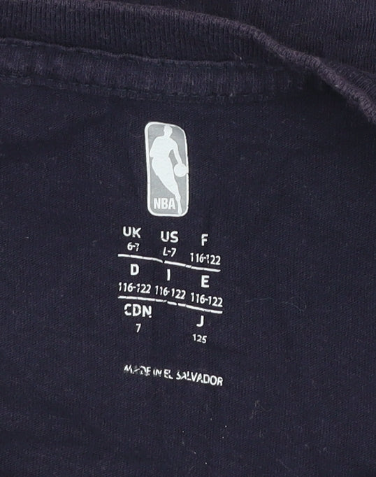 Boys UK Size 6-7 Years NBA Blue Basic T-Shirt